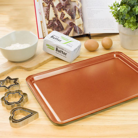 EcoBake Nonstick Baking Pan Set - 5-Piece Organic Cookware - Home Bliss Treasures 