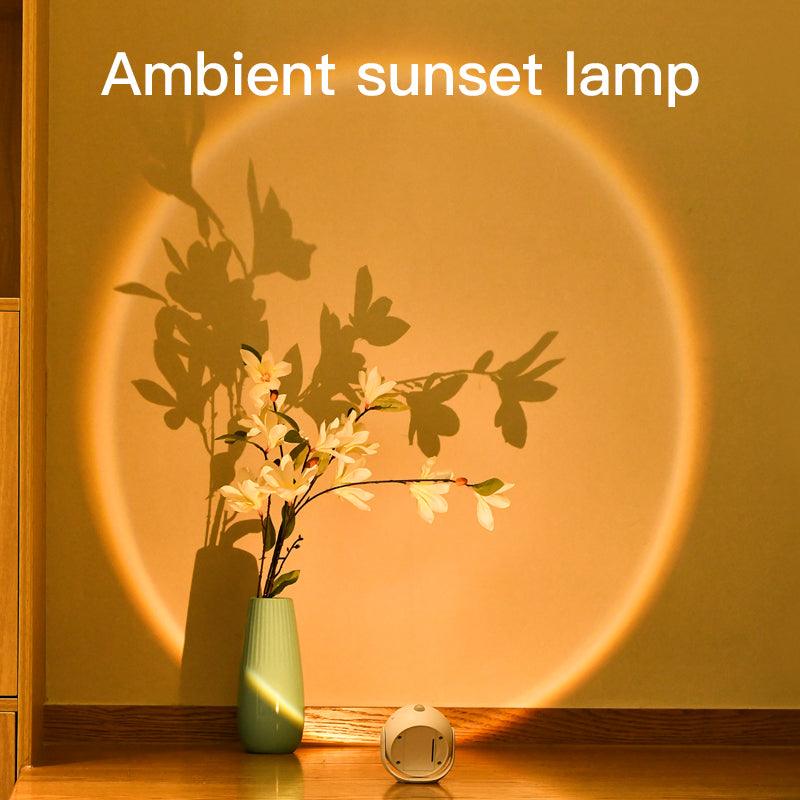 Indoor spotlight with sunset effect