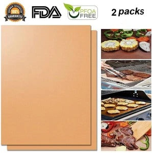 Reusable Non-stick Surface BBQ Grill Mat Baking Sheets - Home Bliss Treasures 
