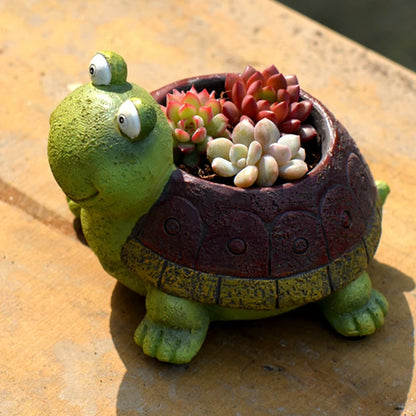Cartoon Turtle Succulent Planter
