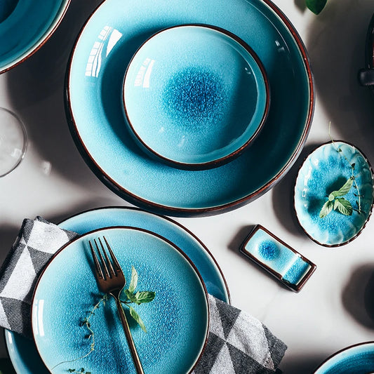 Glaze Ceramic Tableware Set