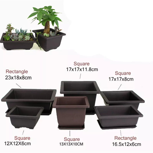 Outdoor Flowerpot and Tray Set