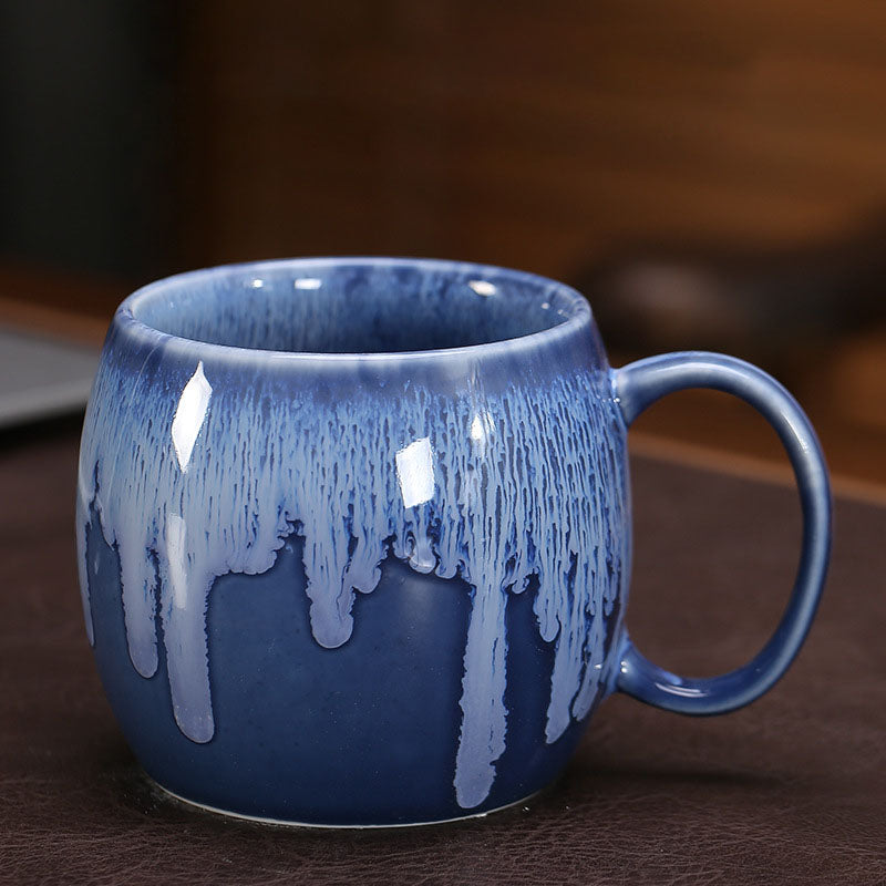 Ceramic Breakfast Cup grey-blue