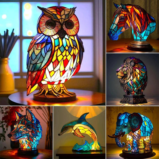 Decorative animal-themed lamp