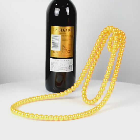 Pearl Necklace Wine Holder