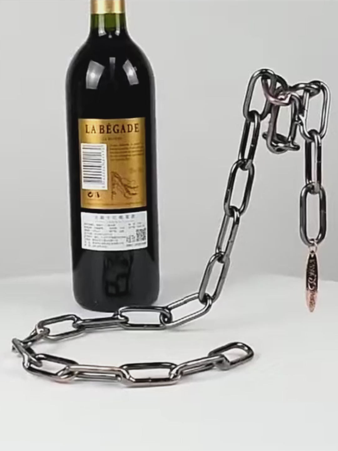 Suspended Wrought Iron Wine Rack